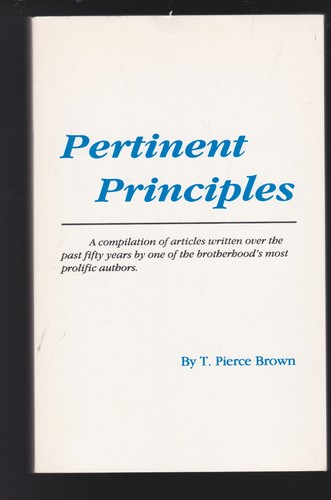 Pertinent principles t - by,